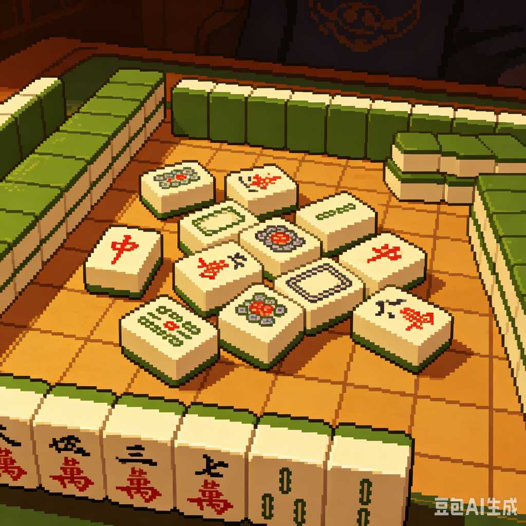 uniform color mahjong set print